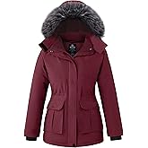 wantdo Women's Winter Coats Warm Thicken Puffer Parka Jacket with Hood