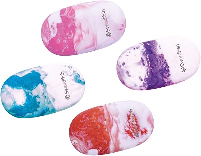 Swordfish Marble Eraser Pack 24 PVC Phthalate Free Assorted Colours