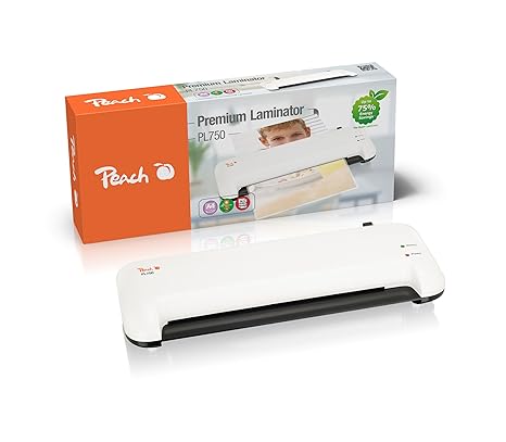 Peach PL750 Laminiergerät DIN-A4 , spart bis zu 75% Energie , schnell startklar , geeignet für handelsübliche Folien , 1½ Sei