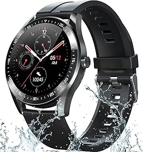 Smart Watch Fitness Tracker for Android iOS Phones,Body Temperature Smartwatch with Heart Rate Sleep Blood Pressure Blood Oxygen Monitor,Smart Watch for Men Women Compatible iPhone Android Samsung.