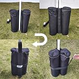 Goutime Gazebo Weights Bag 18kg 40lb Set of 4 tent sandbags Black view 8