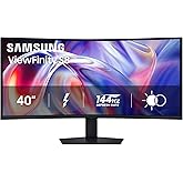 Samsung 40" ViewFinity S8 (S85TH) Curved Monitor, 5K2K WUHD Resolution | 144Hz, Built-in Speakers, HDR10+, Thunderbolt 5, AMD FreeSync Premium, Height/Tilt/Swivel Stand, KVM Switch (LS40H850TANXZA)