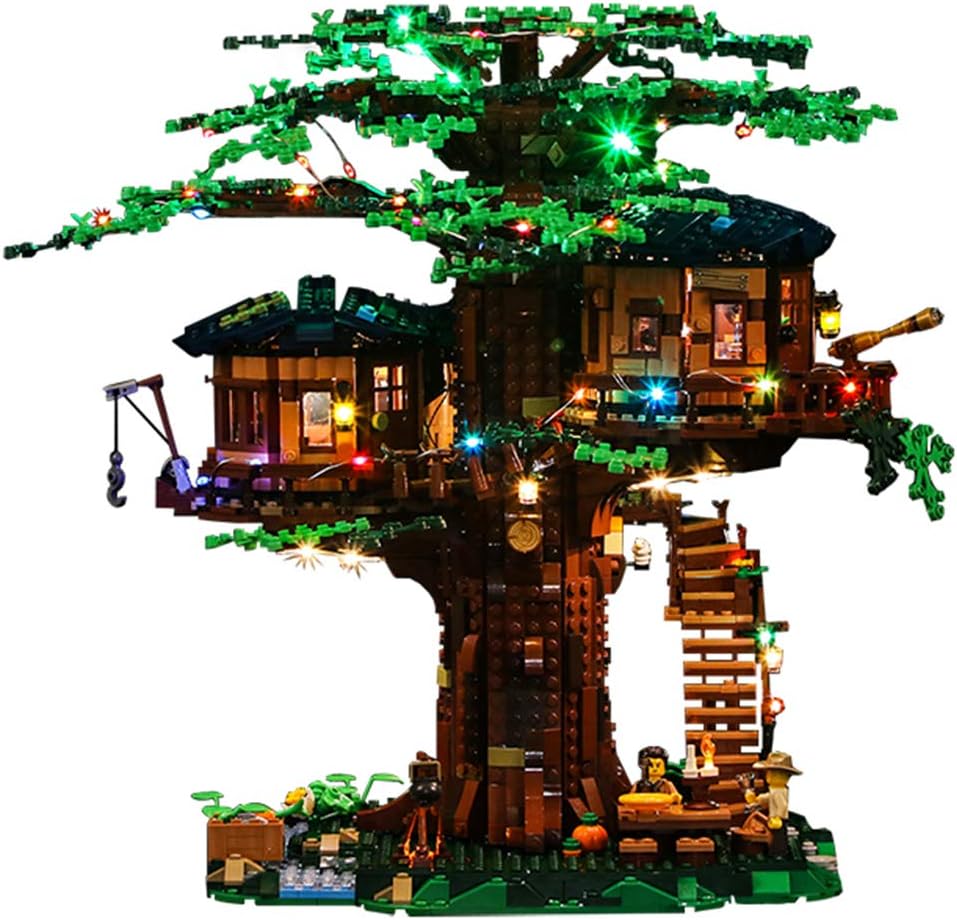 Haunen Light Set for Building Blocks Model, LED Light kit Compatible with LEGO Tree House 21318(NOT Included The Model)