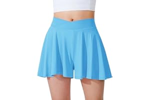 Somaibo Girls Flowy Shorts Butterfly Shorts with Liner 2-in-1 Athletic Tennis Running Gym Shorts with Pockets for Kids