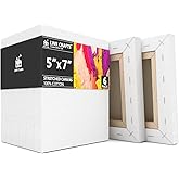 LWR CRAFTS Stretched Canvas 5" X 7" Pack of 6