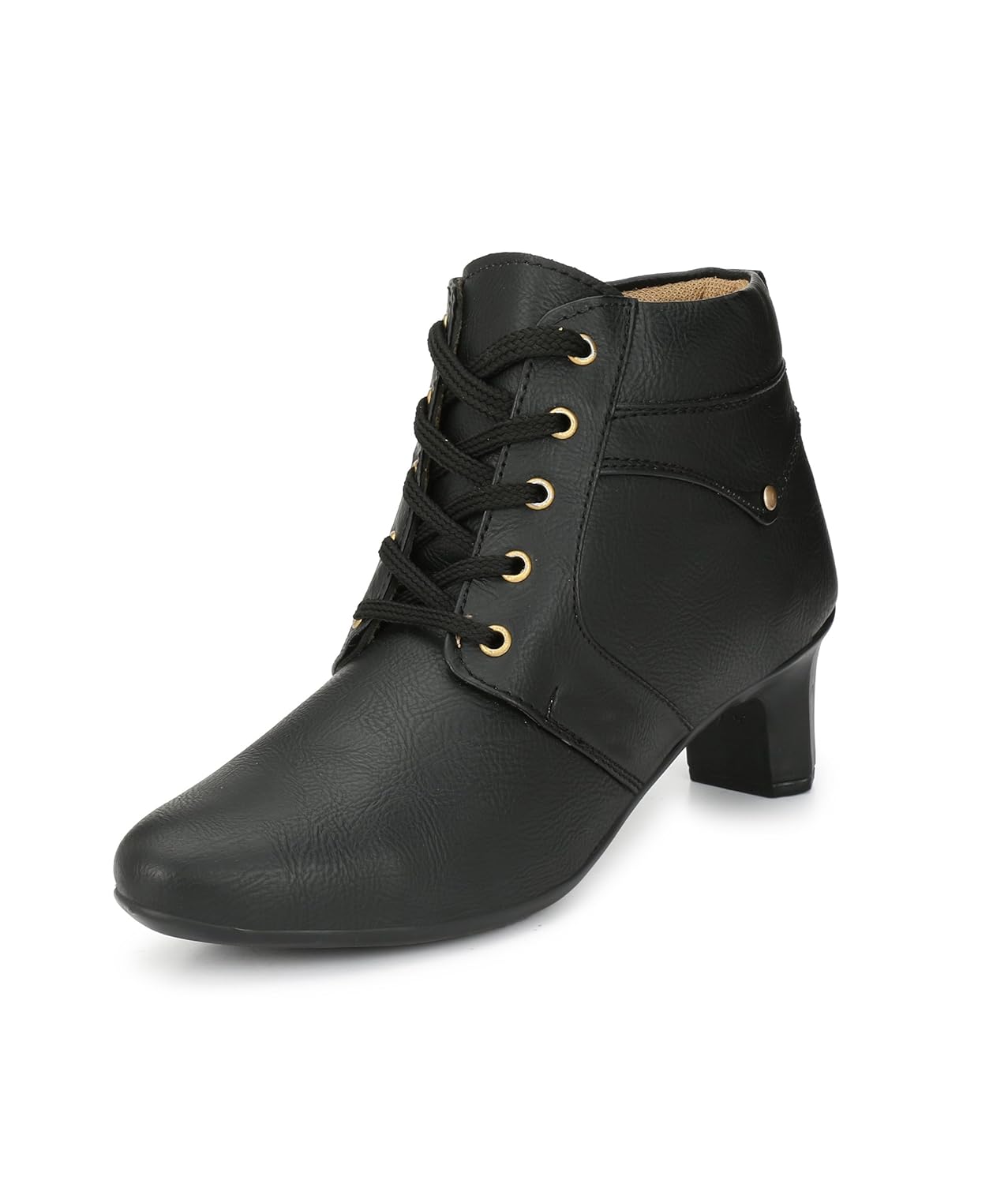 neso women's leather boots (black)