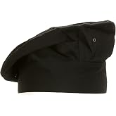 Chef Works Unisex Chef Toque, Black, One Size