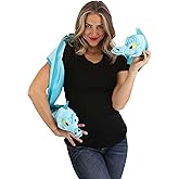Disney The Little Mermaid Flotsam and Jetsam Costume Scarf - 76 Inches Long with Stuffed Eel Heads