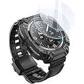 i-Blason for Samsung Galaxy Watch Ultra Band 47mm 2025/2024 with 2 Pack Tempered Glass Screen Protector, [Military Protection] [Magnetic Charging], Durable Band for Galaxy Watch 8/7 Ultra [47mm], Black