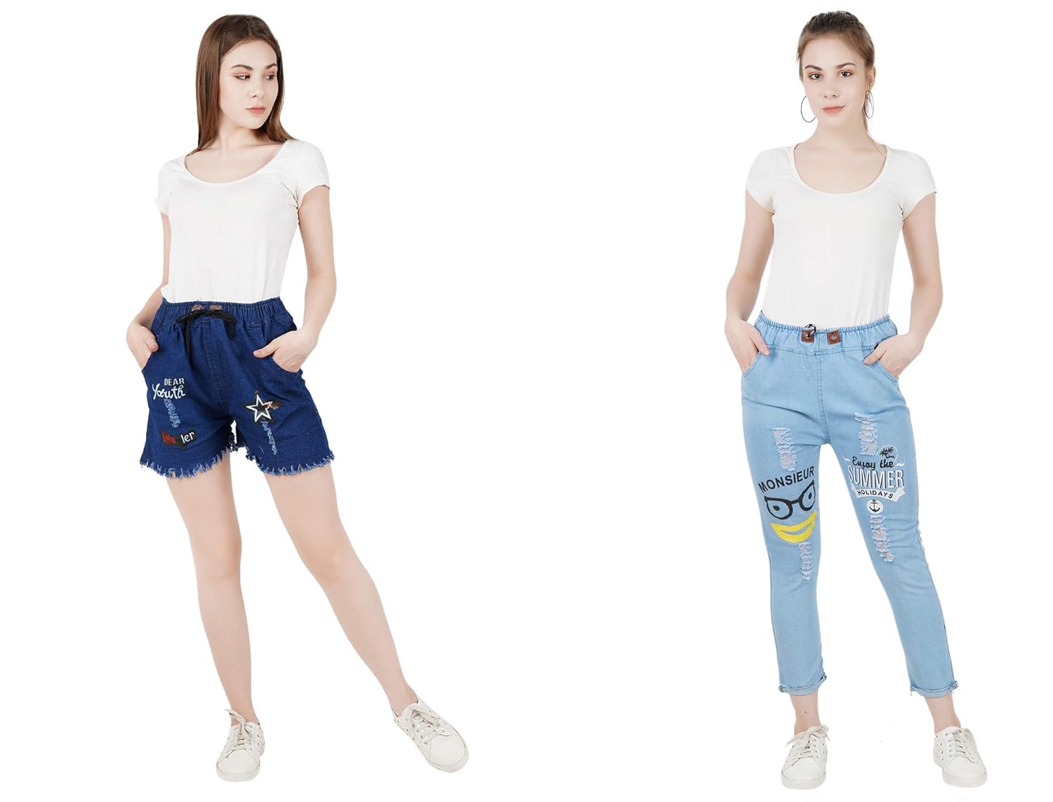 baby blue jogger shorts