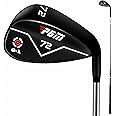 PGM Wedge - 72 Degrees Premium Sand Wedge, Lob Wedge for Men & Women - CNC Textured - Bunker Buster Escape Bunkers and Save Strokes Around The Green-High Loft Golf Club