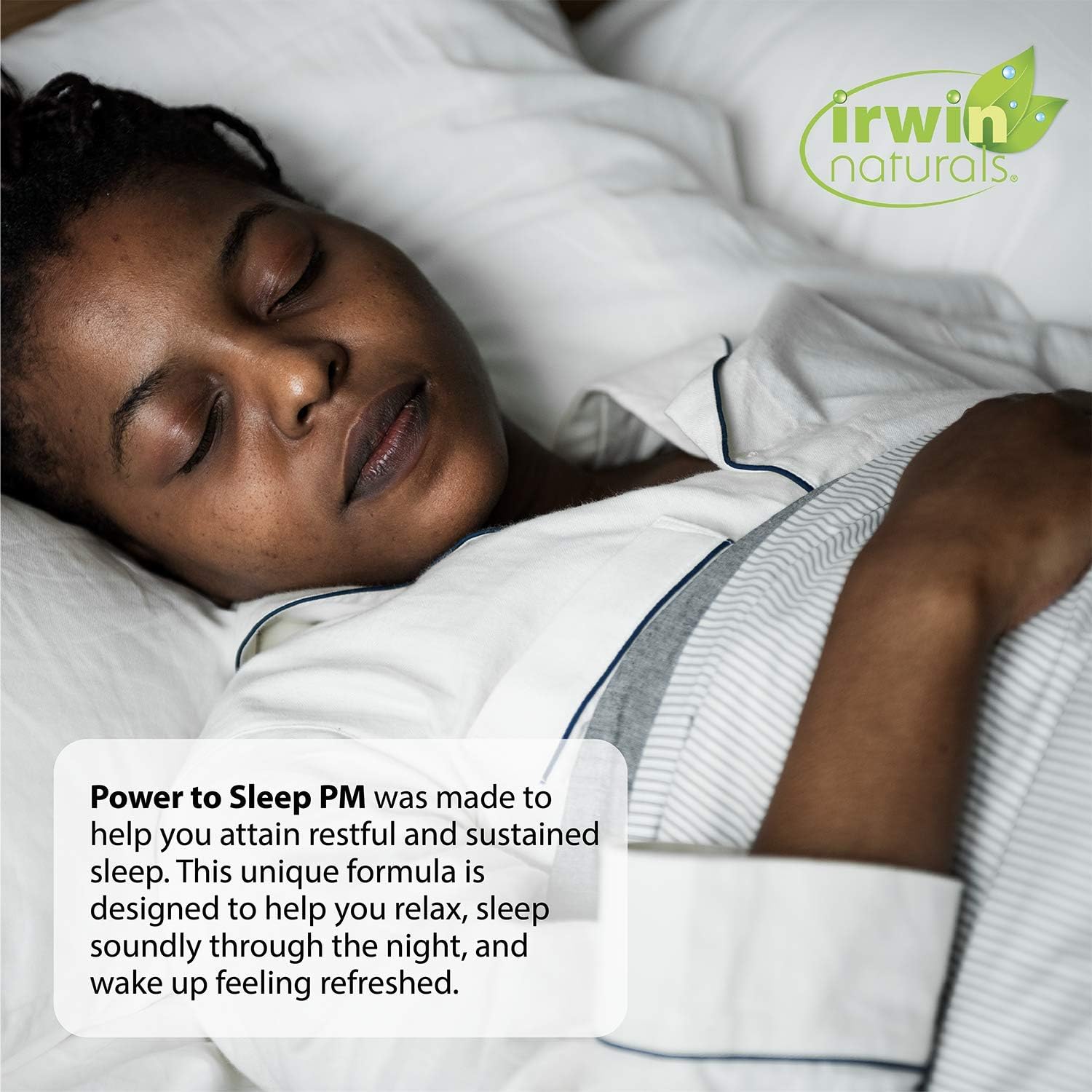 Irwin Naturals Power to Sleep PM - Relaxing Blend of Melatonin, GABA, Ashwagandha, Valerian, L-Theanine & More - Calm Mind & Body - 120 Liquid Softgels: Health & Personal Care