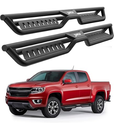 Just-V 6 Inch Running Boards For Chevy Colorado & GMC Canyon Crew Cab (2015-2025) - Non-Slip Nerf Bars, Heavy Duty - View #11
