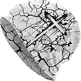 Jesus Christian Cross Beanie Chemo Hat Cancer Headwear Knitted Hats Slouchy Cap for Adults Women Men