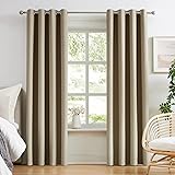Melodieux Blackout Curtains for Bedroom Cotton