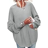 Womens Sweaters Early Fall Fashion Clothing 2025 Long Sleeve Shirts Cowboy Chic Sweatshirts Anthropologie Dresses Clothes Plus Size Blouses Christmas Tops Trendy Outfits Tops for Teachers Grey Medium