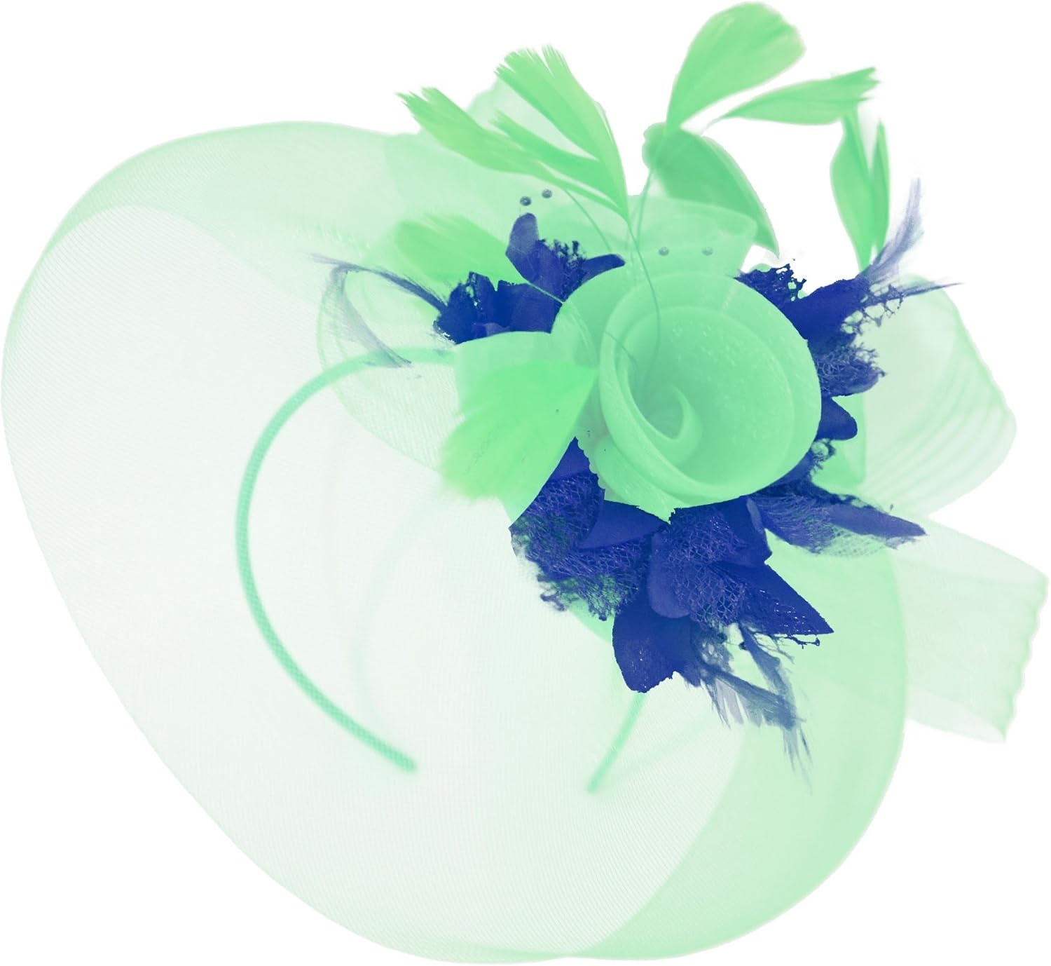 mint wedding hat