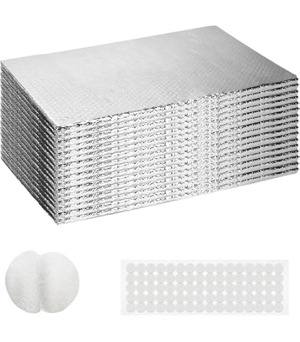 2 Car White Garage Door Insulation Kit R8 16x7 (21inch) (W/ SPRAY ADHESIVE 2 Car White Garage Door Insulation Kit R8 16x7 (21inch) (W/ SPRAY ADHESIVE