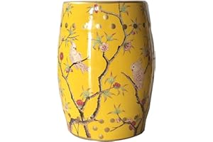 Ceramic Decorative Garden Stool,round Porcelain Garden Stool,small Side Table For Indoor Outdoor,glazed Hand-painted Drum Sto