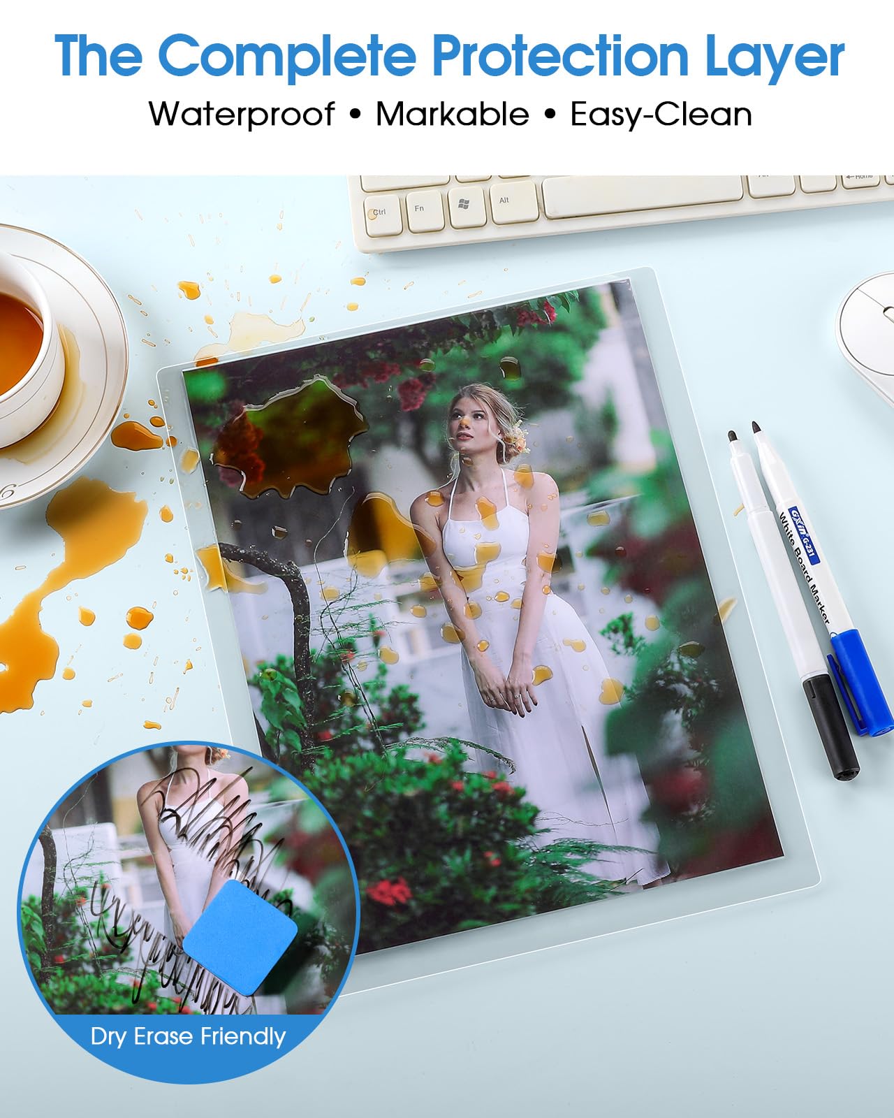 KTRIO 200 Pack Laminating Sheets, Hold 8.5 x 11 Inches, 3 MIL Thermal Laminating Pouches, 9 x 11.5 Laminate Sheets for Laminator, Clear Lamination Sheet Paper, Letter Size, Office School Home Supplies