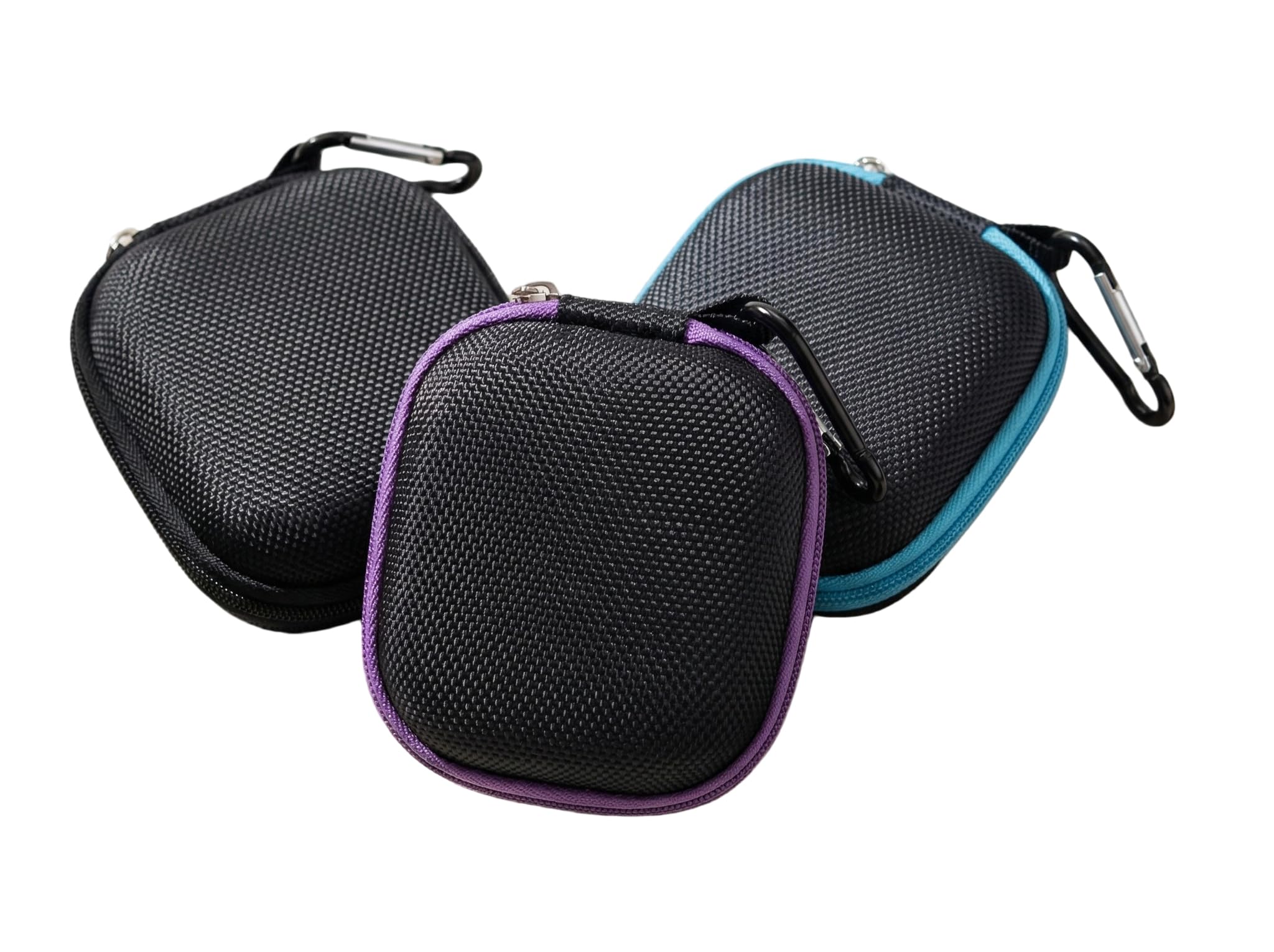 ericotry 3Pcs Portable Essential Oil Travel Bags Mini Essential Oil Carrying Shell Cases Double-Layer Organizer Fits 1ML- 5ML Roller Bottle for Crarry on and Travel