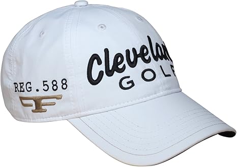Amazon.com : Cleveland Golf Men's REG. 588 Tour Cap, One Size Fits Most, White/Black : Baseball 