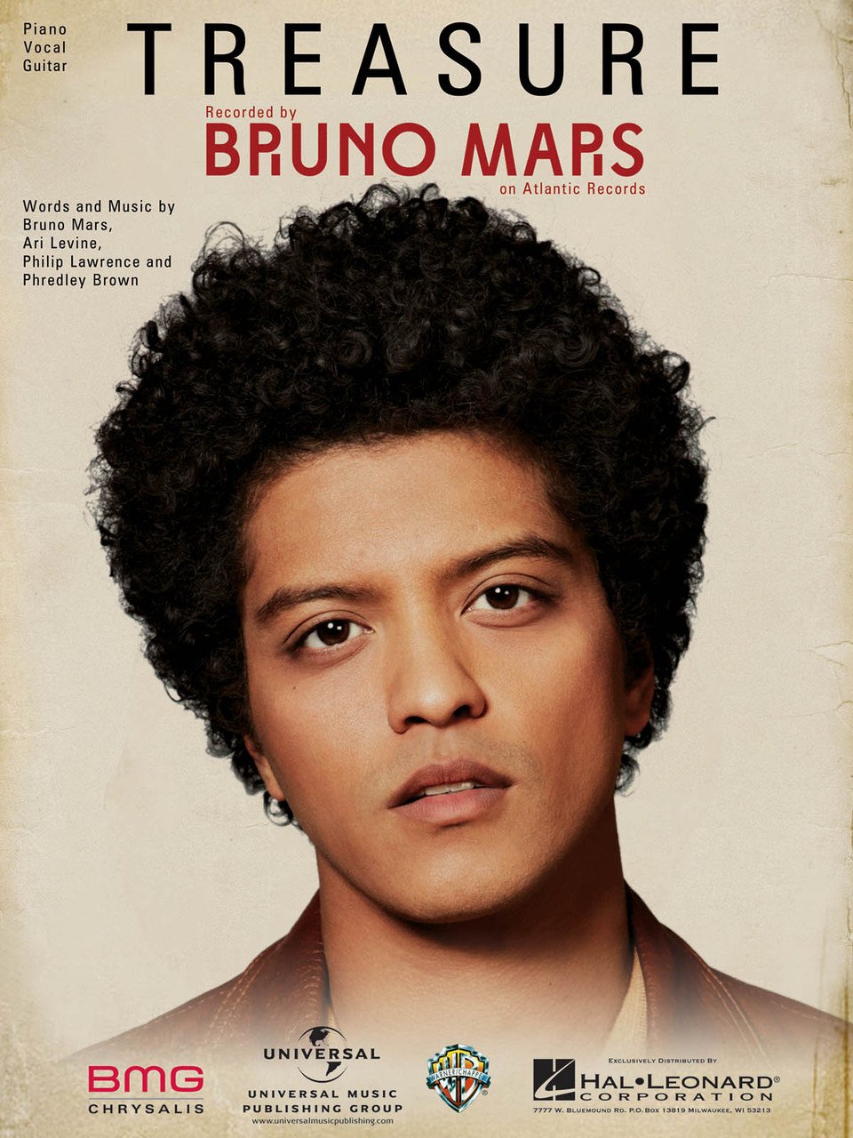 Best Treasure Bruno Mars Music Sheet