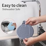 Tomario 2 Pack Silicone Bathtub Stopper Extra Large 6" Sink Plug Black view 4