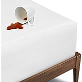 Bioweaves Organic Waterproof Mattress Protector – GOTS Certified Organic Cotton Mattress Cover Queen with Breathable Piqué Weave top Layer – 20 Inch Deep Pocket, White