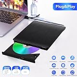 HQU External CD DVD Drive USB 3.0 Type-C Burner Rewriter Player for Laptop Mac view 5