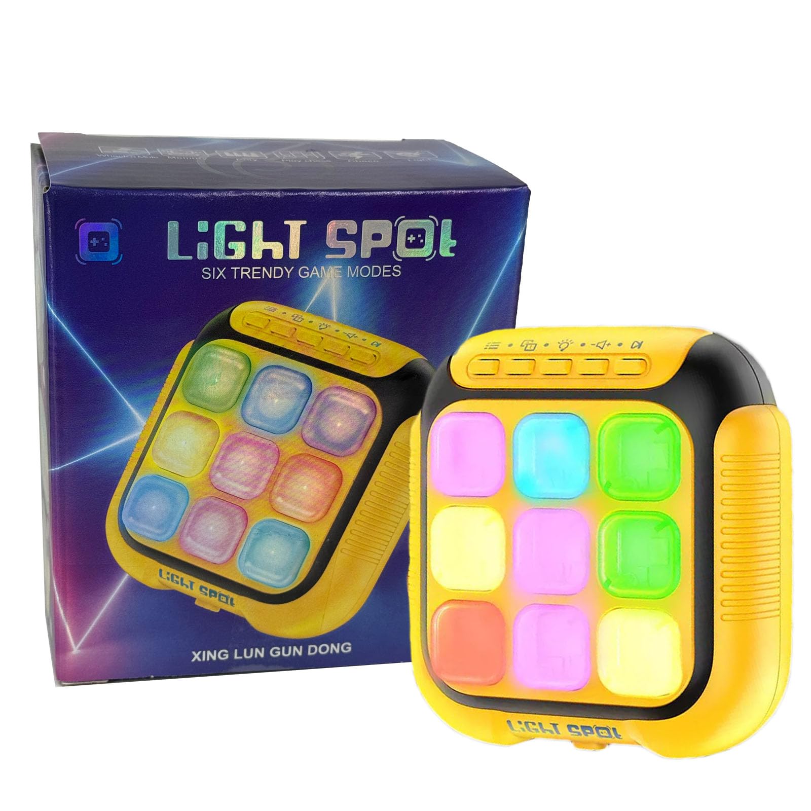 CIZOSYU Electronic Tic Tac Toe Handheld Game – 6-in-1 Travel Puzzle Console, Fast-Paced Portable Entertainment, Gift-Ready Packaging