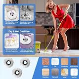 Msxenophile 3pk Spin Mop Heads Replacement Standard Round Universal 360° view 6