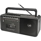 CTDZLED Cassette Player Boombox, Tape Recorder AM/FM/SW Radio Stereo Tape Player/Recorder with Big Speaker and Earphone Jack,
