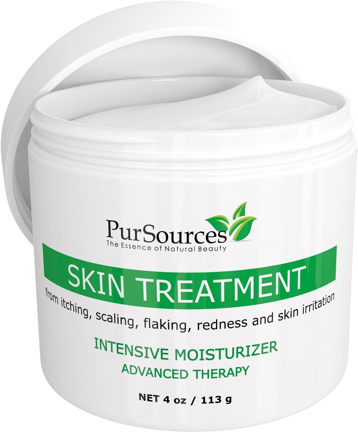 PurSources Eczema & Psoriasis Treatment Cream - For Seborrheic Dermatitis - Instant and Lasting Relief For Itching, Scaling, Flaking, Redness and Irritation of the Skin - 100% Money Back Guarantee