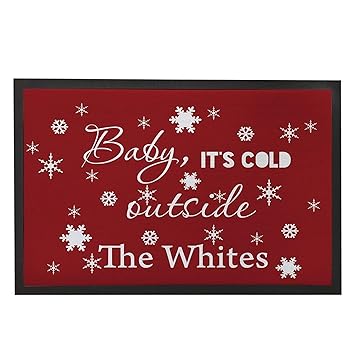 Amazon Com Funny Christmas Doormats Custom Faimly Name Door