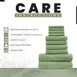 GC Gaveno Cavailia Towels Bale Set 10pc 100% Egyptian Cotton Sage Green view 4