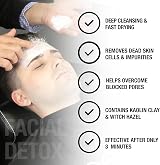 men-u 3 MINUTE D-TOX 100ml Vegan Clay Face Mask Men Kaolin Witch Hazel Oil view 2