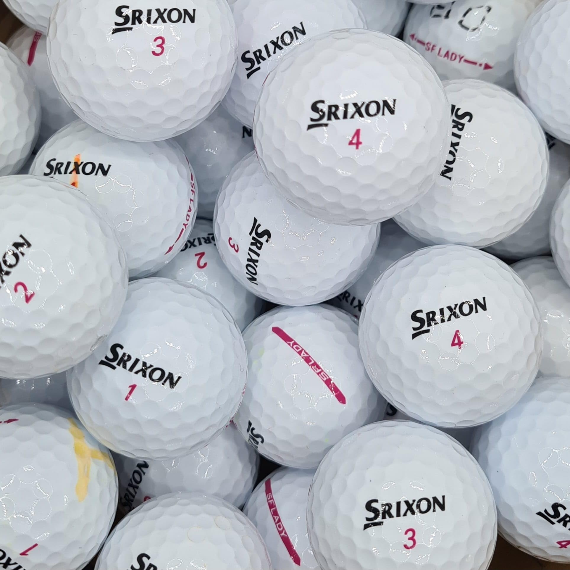 SDP Golf Balls – Premium Used Soft Feel Lady Pearl/A Grade Recycled Lake Balls for Srixon Golf Balls - Used, Not New - Pack of 24