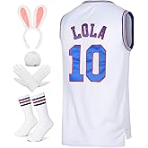 Youth Basketball Jersey Lola #10 Bugs #1 Space Movie Jersey 90S Hip Hop Clothing Kids Shirt for Party
