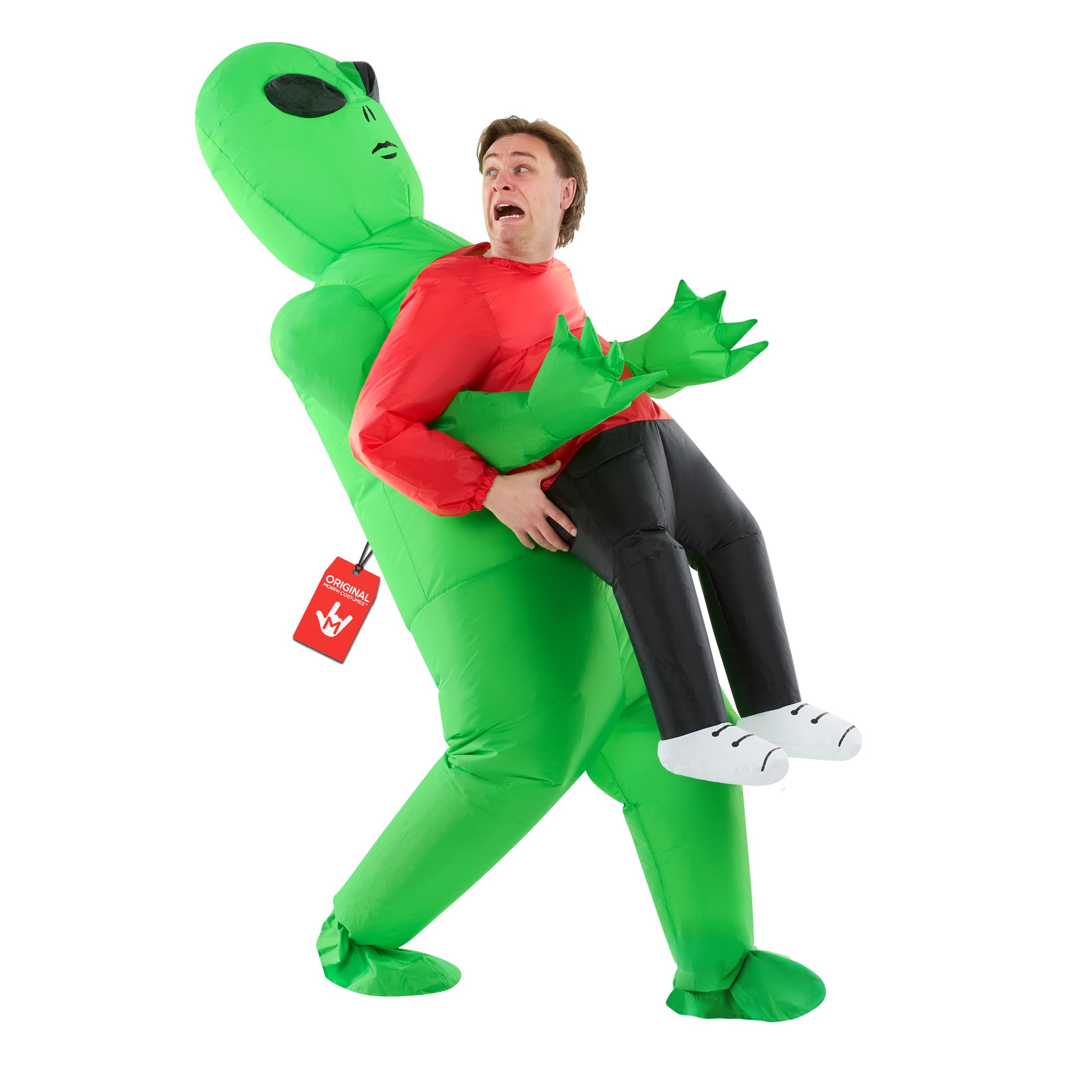 Morph Red Inflatable Costume Alien, Inflatable Alien Costume Adult, Aliens Costumes Adults, Blow Up Costumes for Adults