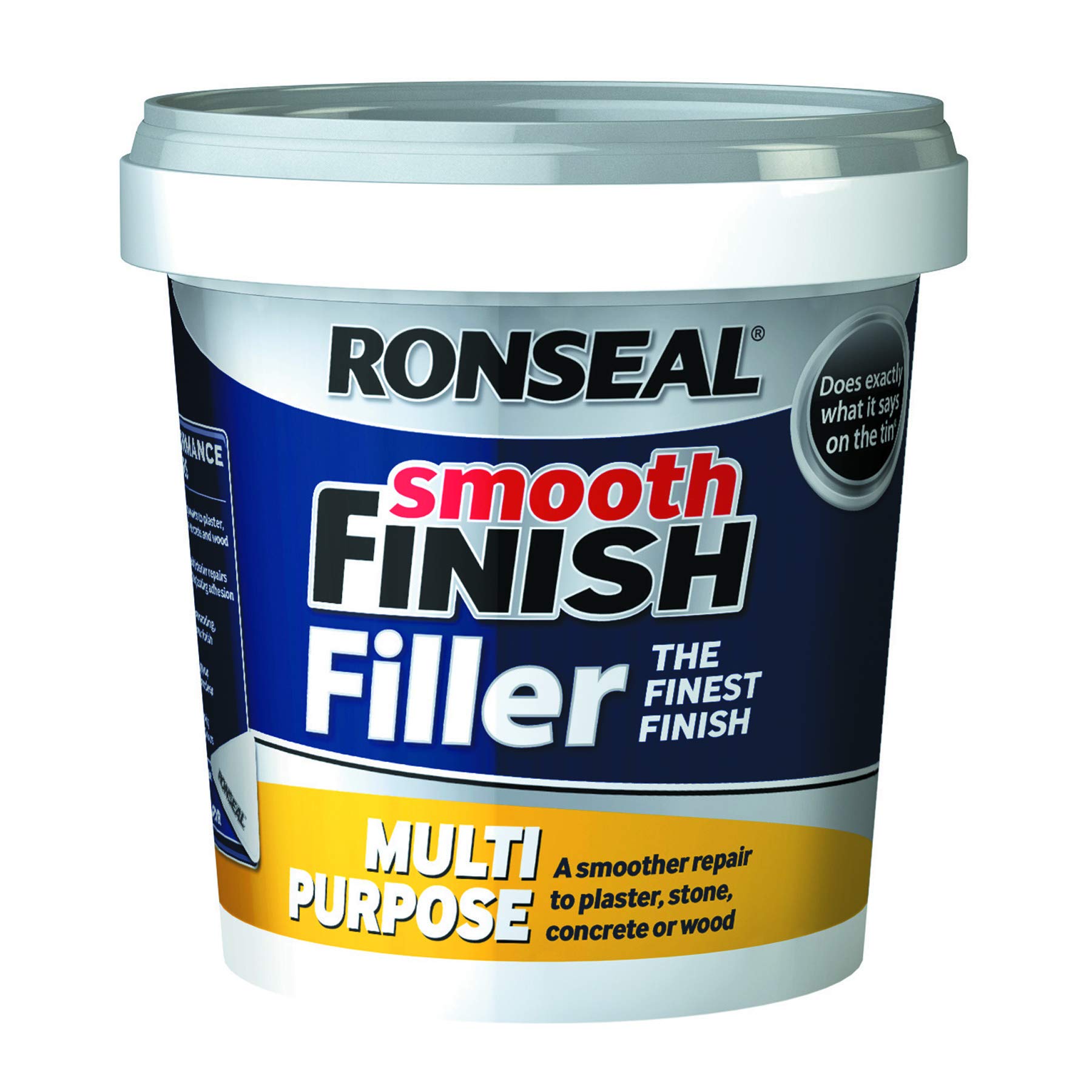 Ronseal 36547 Smooth Finish Filler Multi-Purpose Ready Mixed 2.2kg , Grey