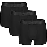 CLEVEDAUR Men's Underwear 3 Pack Micro Modal Trunks