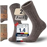 Juclise Alpaca Wool Winter Heavyweight Crew Socks Warm Thick Thermal Hiking Boot Work Cushioned Cozy Moisture Wicking