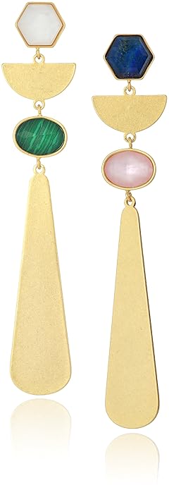 kate spade new york Womens Linear Drop Earrings, Multi