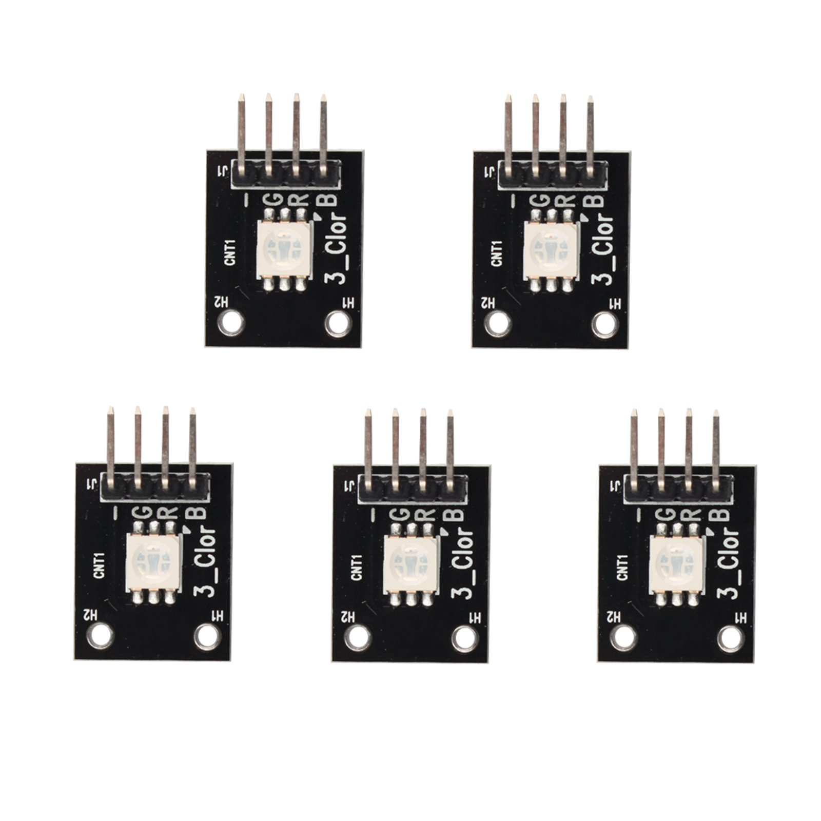 HALJIA 5pcs SMD LED Board Module KY-009 3 Colour RGB LED DC 5V Compatible with Arduino AVR PIC