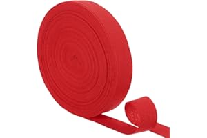 uxcell 23 Yards Cotton Twill Tape, 1-inch Herringbone Webbing Ribbon Bias Binding Tapes for Clothes Sewing, DIY Crafting (Bri