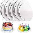 10 Pcs Cake Boards, White Cake Boards 10 inch Round, Food-graded Cardboard Cake Rounds Cake Base, Waterproof and Oil-proof Cake Boards for Cake DIY, Dessert and Crafts Display(White)