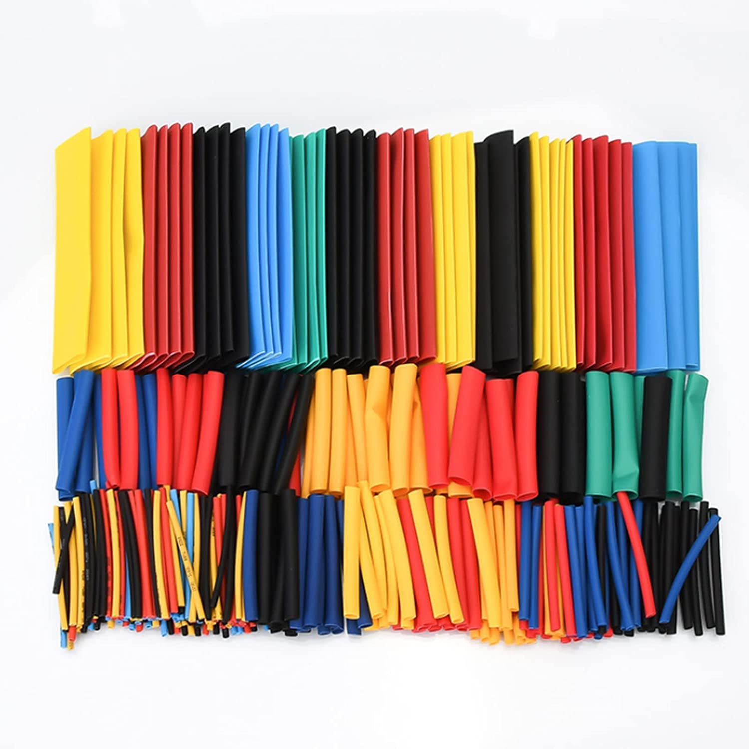328 Pcs Heat Shrink Tubing,Electric Insulation Tube Kit， 8 Sizes Heat Shrink Tube Tubing Electrical Wire Cable Wrap Sleeve for Workshop Hand Tools,5 Colors