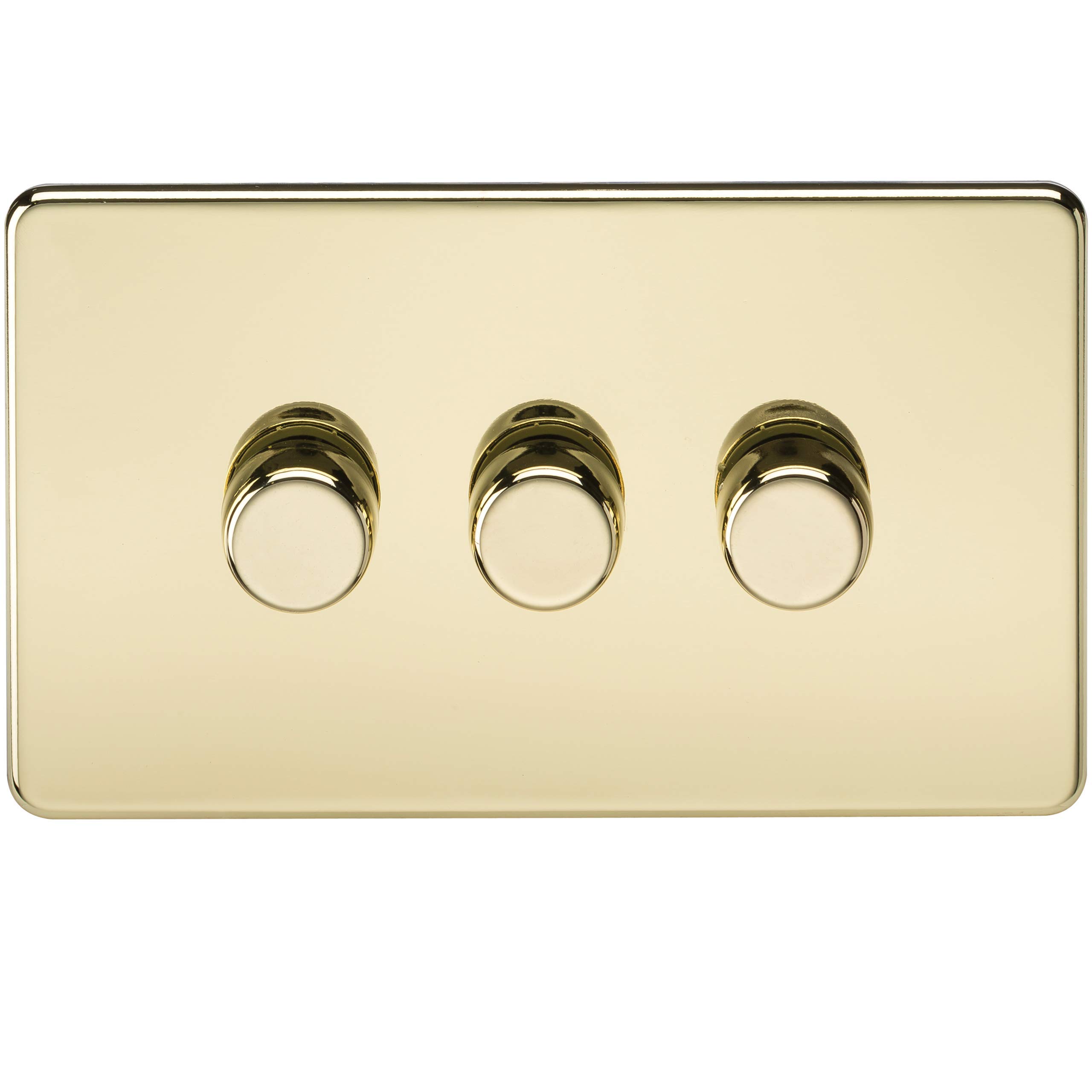 3G 2-way 10-200W (5-150W LED) Intelligent dimmer - Polished Brass