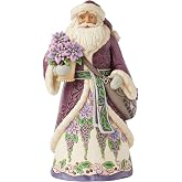 Enesco Jim Shore Heartwood Creek Santa Wearing Purple Royal Holiday Figurine, 10.51 Inch, Multicolor